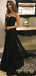 Strapless Black Tulle Appliques Long Evening Prom Dresses, Mermaid Prom Dresses, BGS0289