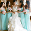 Classic Blue Sweetheart High Waist Line Long Wedding Bridesmaid Dresses, BG51384
