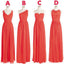 Cheap Simple Mismatched Classic Chiffon Floor-Length Bridesmaid Dresses, BG51258
