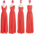 Cheap Simple Mismatched Classic Chiffon Floor-Length Bridesmaid Dresses, BG51258 - Bubble Gown