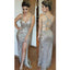 Gorgeous Shinning Open Back Sexy Side Split Long Prom Dresses, BG51529 - Bubble Gown