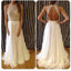 Affordable Ivory Open Back Shinning Long Prom Dresses, BG51165