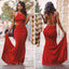 Backless Simple Sexy Red Mermaid Backless Long Prom Dress, BG51210 - Bubble Gown