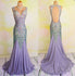 Gorgeous Heavy Beaded Shinning Mermaid Open Back Long Prom Dresses, BG51103 - Bubble Gown