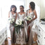 Sexy Unique Side Slit Cheap Long Wedding Bridesmaid Dresses, BG51266