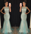 Heavy Beaded Shinning Open Back Mermaid Sexy Long Prom Dresses, BG51218 - Bubble Gown