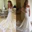Charming Open Back Sexy Unique Lace Long Wedding Dresses, BG51590