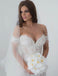 Off the Shoulder Mermaid Applique Charming Long Wedding Dress, BG51610
