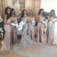 Spaghetti Strap Side Split Sexy Long Bridesmaid Dress for Wedding Party, BG51622