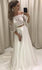 Two Pieces Long Sleeves Lace Off the Shoulder Long Sleeves Long Wedding Dresses, BG51633