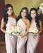 One Shoulder Jersey Elegant Cheap Long Bridesmaid Dresses, BG51639