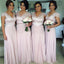 Cap Sleeves Lace Top Formal On Sale Wedding Long Bridesmaid Dresses, BG51644