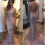 Long Sleeves Sequin High Neck Backless Mermaid Long Prom Dress, BG51117