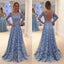 Long Sleeves Formal Party Evening Long Lace Prom Dresses, BG51110