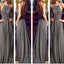Long Gray Cheap Open Back Sexy Women Evening Prom Dresses, BG51131