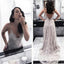 Charming V-Back Sexy Evening Party Long Lace Prom Dresses, BG51201 - Bubble Gown