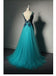 V-Back Black Apllique Inexpensive Evening Long Prom Dresses, BG51233