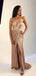 Sweet Heart Gold Sequins Strapless Long Evening Prom Dresses, Custom Prom Dress, BGS0063