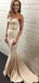 Sweet Heart Satin Mermaid Strapless Long Evening Prom Dresses, Custom Prom Dress, BGS0100