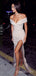 Off Shoulder Sweetheart Side Slit Long Mermaid Evening Prom Dresses, Custom Prom Dress, BGS0196