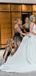 V-neck Gradient Sequin Long Mermaid Bridesmaid Dresses , BN1070
