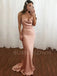 Sexy Spaghetti Straps Mermaid Long Evening Prom Dresses, Cheap Custom Prom Dresses, MR7145