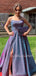 A-Line Backless Side Slit Sparkle Long Evening Prom Dresses, Cheap Custom Dresses,MR7270
