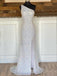 Shoulder White Sequin Long Mermaid Evening Prom Dresses, Cheap Custom Prom Dresses, MR7853
