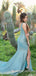 Sexy Deep V-neck Green Sparkle Long Evening Prom Dresses, Cheap Custom Prom Dresses, MR7881