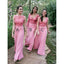 Charming Mismatched Pink Long Cheap Bridesmaid Dresses, BG51477
