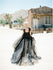 Black Applique Tulle Elegant Cheap Evening Long Prom Dress Ball Gown, BG51495 - Bubble Gown