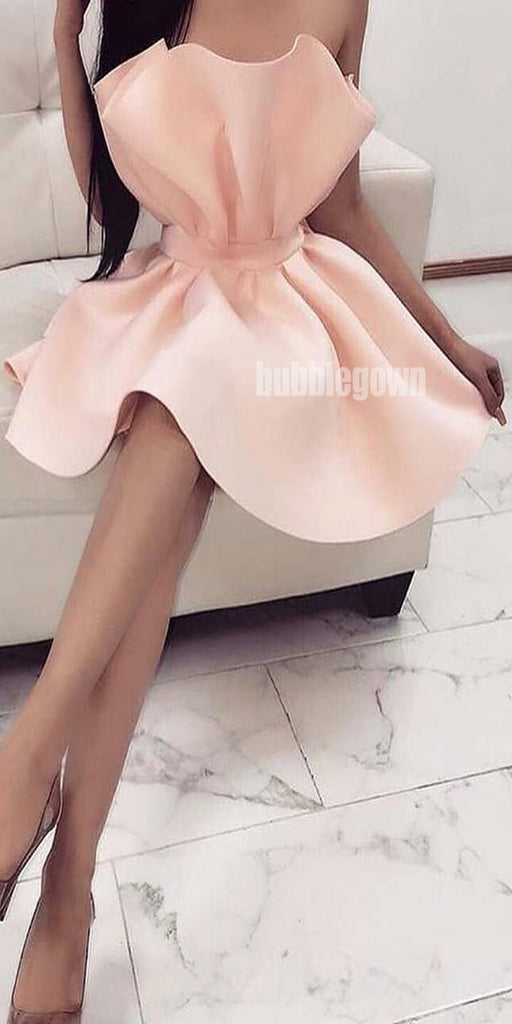 Lovely Blush Pink Short Homecoming Dresses DSA115