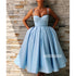 Blue Sweetheart Short Homecoming Dresses DSA120