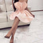 Lovely Blush Pink Short Homecoming Dresses DSA115
