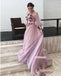 Charming Purple Floweral Tulle Party Prom Dresses FP1185
