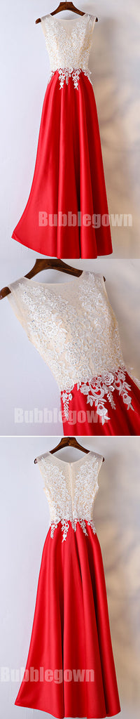 Red Formal Simple Teenager Cheap Long Prom Dresses, BGP017