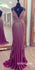 Sexy Sparkle Mermaid Spaghetti Strap Inexpensive Evening Long Prom Dresses, BGP095