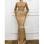 Sparkle Long Sleeves Beaded Mermaid Long Prom Dresses FP1124