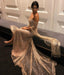 Off the Shoulder Sparkle Long Sleeves Long Prom Dresses, WP023