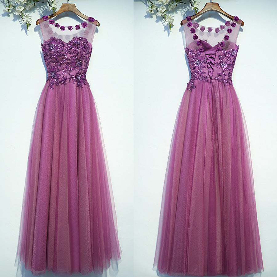 New Arrival Formal Cheap Elegant Lace Up Back Long Prom Dresses, BGP026