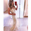 Charming Unique Mermaid Beaded Lace Affordable Long Prom Dresses, BGP214