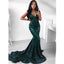 Green Sequin Mermaid Simple Cheap Long Prom Dresses, BGP206