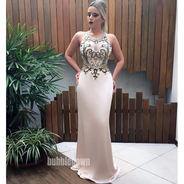 New Arrival Unique Sexy Mermaid Beaded Long Evening Prom Dress, BGP048