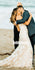Elegant V-back Mermaid Applique Lace Bridal Long Wedding Dresses, BGH011