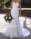 Elegant Sweetheart Mermaid Lace Long Wedding Dresses, BGH021