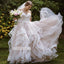 Beautiful Sweetheart A-line Princess Tulle Long Wedding Dresses, BGH024
