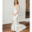 Elegant See Through Mermaid Split Side Dream Wedding Dresses, BGH059