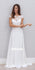 Unique Short Sleeves Open-back Dream Long Wedding Dresses, BGH065