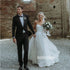 Charming Sweetheart A-line Tulle Wedding Dresses, BGH074