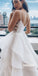 Elegant White A-line Organza Dreaming Wedding Dresses, BGH092